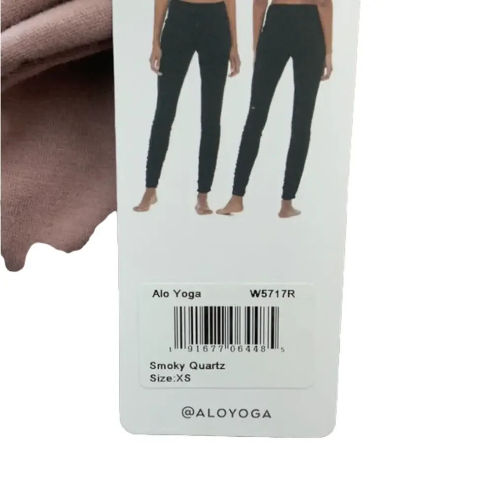NWT ALO YOGA smoky pink quartz SOLAR LEGGING sweatpants athleisurewear bottoms - Picture 4 of 10